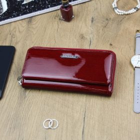    Gregorio LN-111 červená dámska kožená peňaženka 19 x 10 x 3,5 cm