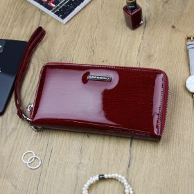    Gregorio LN-119 červená dámska kožená peňaženka 19,5 x 10 x 2,8 cm