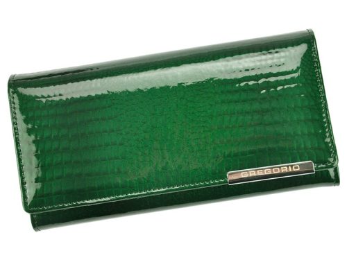 Dámska kožená peňaženka Gregorio GF100 zelená 18,5 x 10 x 3 cm