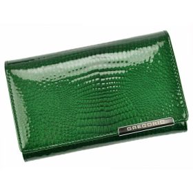    Dámska kožená peňaženka Gregorio GF101 zelená 15 x 9,5 x 3,3 cm