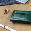  Dámska kožená peňaženka Gregorio GF102 zelená 18,5 x 10 x 3 cm