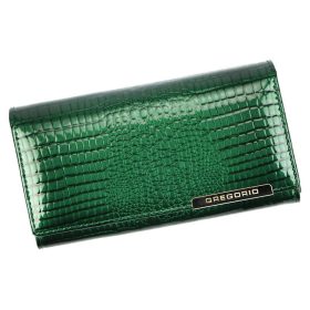    Gregorio GF107 zelená dámska kožená peňaženka 16,5 x 9 x 3 cm