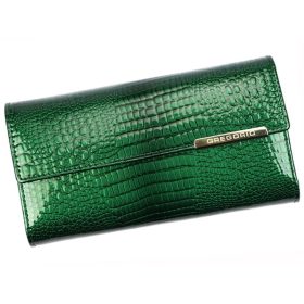    Gregorio GF109 zelená dámska kožená peňaženka 18,5 x 10 x 3 cm