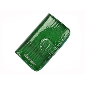   Gregorio GF116 zelená lakovaná dámska peňaženka 9,5 x 17 x 3,3 cm