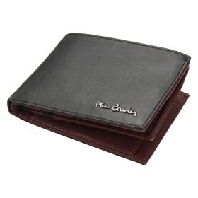    Pierre Cardin čierny kožený držiak na karty 10 × 7,5 cm