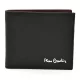  Pierre Cardin čierny kožený držiak na karty 10 × 7,5 cm