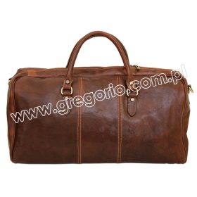    Gregorio 130/0788 hnedá kožená cestovná taška 55 x 28 x 26 cm