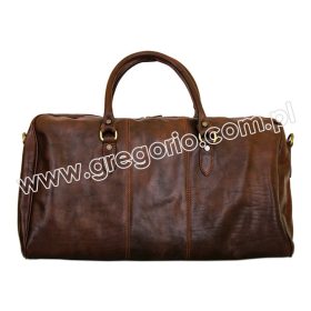    Gregorio 130/0788 hnedá kožená cestovná taška 55 x 28 x 26 cm