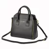  Dámska kožená kabelka Innue E351 čierna, crossbody 30 x 27 x 14 cm