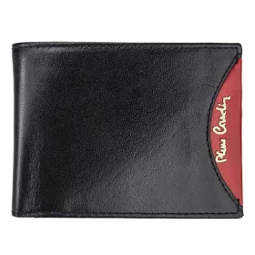    Pierre Cardin TILAK29 325 RFID čierno-červená pánska kožená peňaženka 12 x 9,5 cm