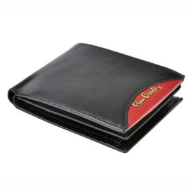    Pierre Cardin TILAK29 8806 RFID čierno-červená pánska kožená peňaženka 12,5 x 9,5 cm