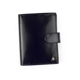    Pánska peňaženka Rovicky N104L-RVT RFID čierna z hovädzej kože 9,5 x 12,5 x 2,5 cm