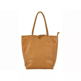    Dámska kožená kabelka cez rameno Patrizia 27-002 Z v koňakovo hnedej farbe 39 x 36 x 14 cm