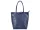  Dámska kožená kabelka cez rameno Patrizia 27-002 Z tmavomodrá, shopper 39 x 36 x 14 cm