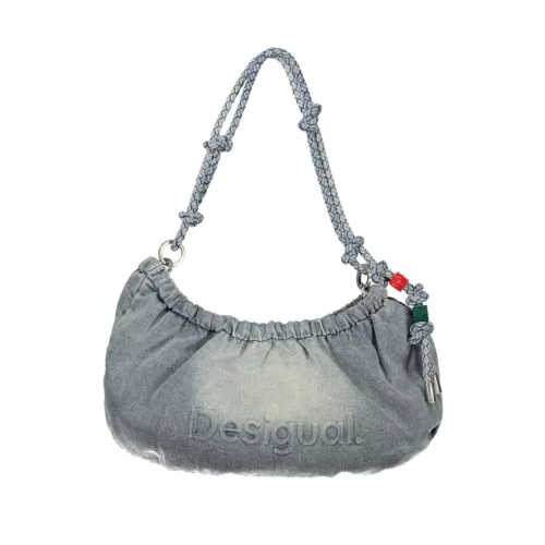  Dámska džínsovo modrá kabelka cez rameno Desigual 40 x 22 x 14 cm