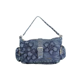    Dámska džínsovo modrá kabelka cez rameno Desigual 30 x 20 x 11 cm