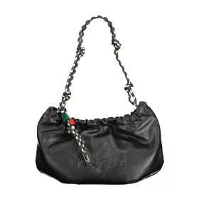    Desigual čierna dámska kabelka cez rameno, bočná taška 39 x 20 x 8 cm