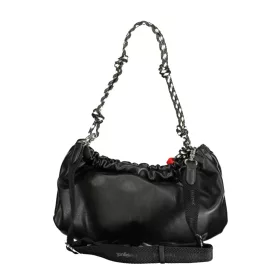    Desigual čierna dámska kabelka cez rameno, bočná taška 39 x 20 x 8 cm
