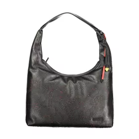    Desigual hobo, dámska čierna kabelka cez rameno 36 x 28 x 9 cm