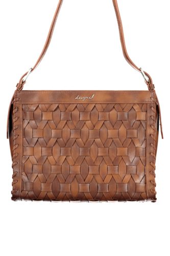 Desigual konyakbarna női válltáska 34 x 28 x 12 cm