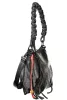  Desigual čierna dámska kabelka cez rameno s bočným popruhom 25 x 17 x 6 cm
