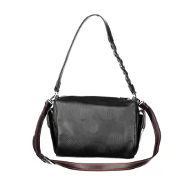    Dámska čierna kabelka cez rameno Desigual s rastlinným vzorom 25 x 20 x 12 cm