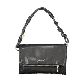    Desigual čierna dámska kabelka cez rameno, bočná taška 25 x 17 x 5 cm