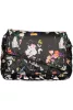  Desigual čierna farebná kvetinová dámska kabelka cez rameno 24 x 15 x 9 cm