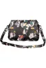  Desigual čierna farebná kvetinová dámska kabelka cez rameno 24 x 15 x 9 cm