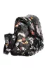  Desigual čierna farebná kvetinová dámska kabelka cez rameno 24 x 15 x 9 cm