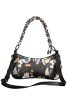Desigual  fekete női, virágmintás válltáska 25 x 14 x 9 cm