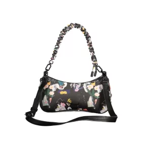    Desigual čierna dámska kvetinová kabelka cez rameno 25 x 14 x 9 cm