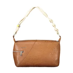    Dámska kabelka cez rameno Desigual v koňakovo hnedej farbe 30 x 16 x 10 cm