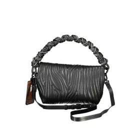   Dámska čierna kabelka cez rameno Desigual s bočným popruhom 23 x 15 x 8 cm