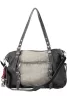 Desigual Half Logo Denim Lanuza fekete farmer női válltáska 40 x 30 x 10 cm