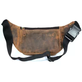    Giorgio Carelli: 5-vrecková sťahovacia kožená taška na opasok