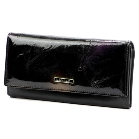    Cavaldi PN22 YM čierna kožená dámska peňaženka 19 x 10 cm