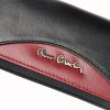  Pierre Cardin TILAK29 377 čierno-červené puzdro na dokumenty z hovädzej kože 15,5 x 6,5 x 1,8 cm