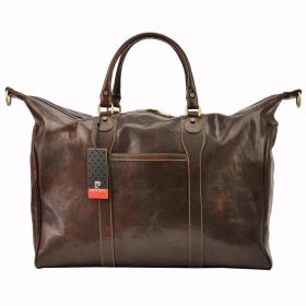   Kožená cestovná taška Pierre Cardin TB-02 hnedá 53 x 40 x 24 cm