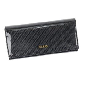    Rovicky 8801-SBR RFID čierna dámska peňaženka z hovädzej kože 18,5 x 9 x 3 cm