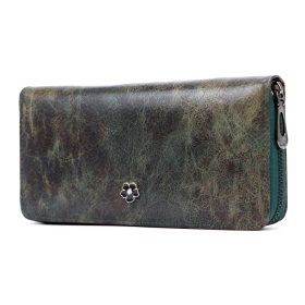    Cavaldi PX25-2-JZ zelená dámska kožená peňaženka 19 x 9,5 cm