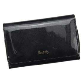    Rovicky 8806-MIR RFID čierna dámska peňaženka z hovädzej kože 16 x 10,5 x 4 cm