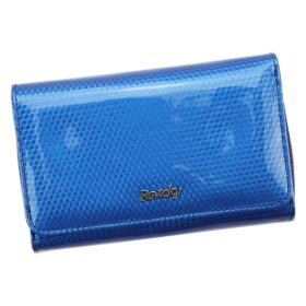    Rovicky 8806-SBR RFID modrá dámska peňaženka z hovädzej kože 16 x 10,5 x 4 cm