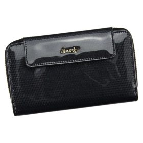    Rovicky 8808-SBR RFID čierna dámska peňaženka z hovädzej kože 17 x 10 x 3,5 cm