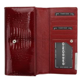    Dámska kožená peňaženka Gregorio GF121 čierna 20 x 10 x 4 cm