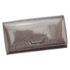 Gregorio PT-121 szürke női marhabőr pénztárca 20 x 10 x 4 cm