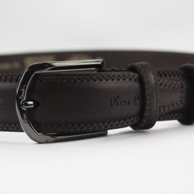    Pánsky opasok z hovädzej kože Pierre Cardin PSN 6205 modrý 3,5 cm