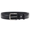  Pánsky opasok Pierre Cardin PSN 6209 z hovädzej kože čierny 4 cm