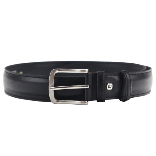  Pánsky opasok Pierre Cardin PSN 6209 z hovädzej kože čierny 4 cm