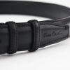  Pánsky opasok Pierre Cardin PSN 6209 z hovädzej kože čierny 4 cm